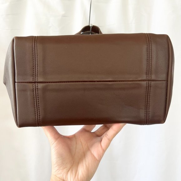 Vintage Coach Waverly Chocolate Brown Leather Tote 4133 - Picture 6 of 16